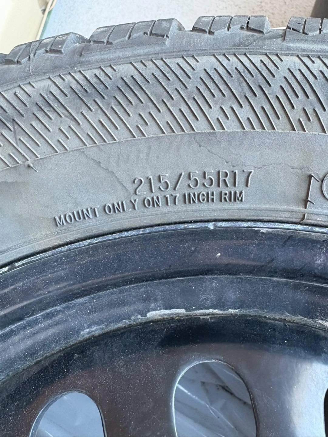 215/55R17 Winter Tire on Steel Rim - photo 3