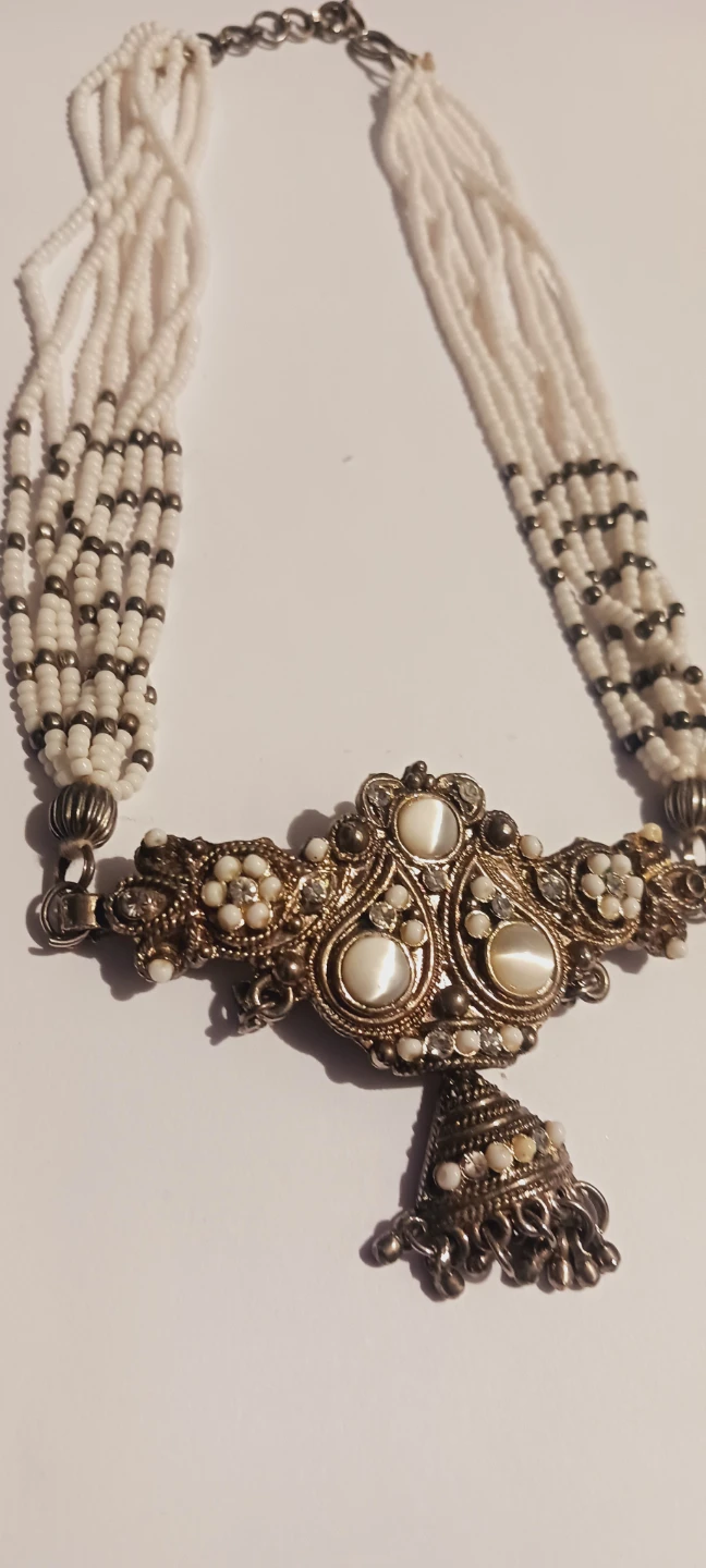 Gorgeous Statement Necklace with Mother of Pearl Inlay - photo 4