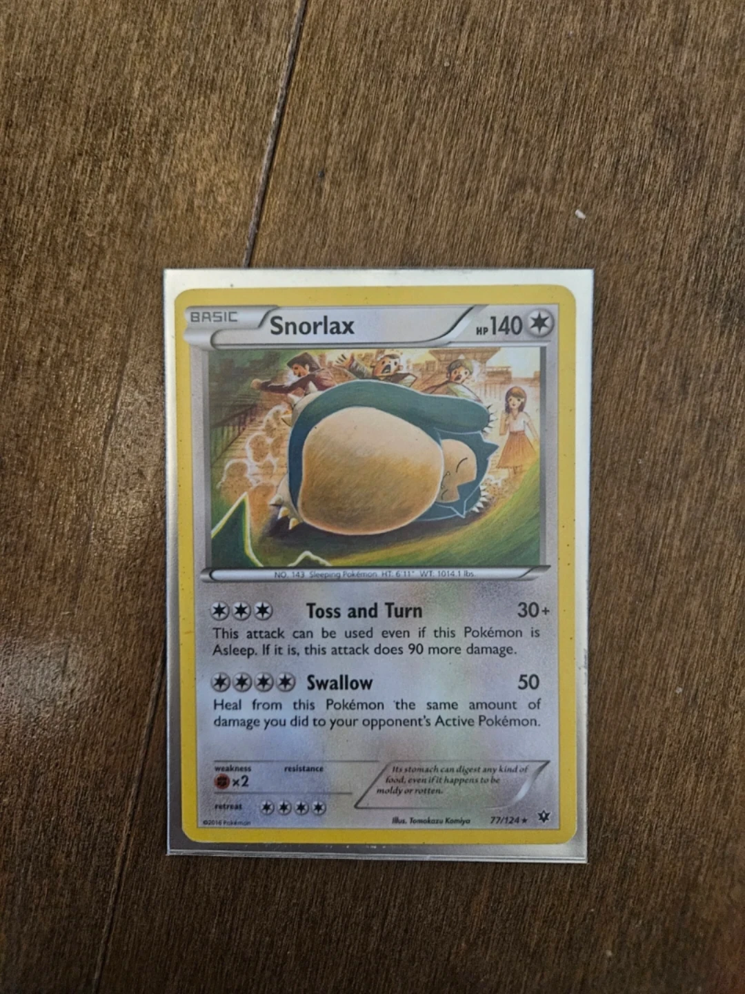 Pokemon Snorlax Card 77/124