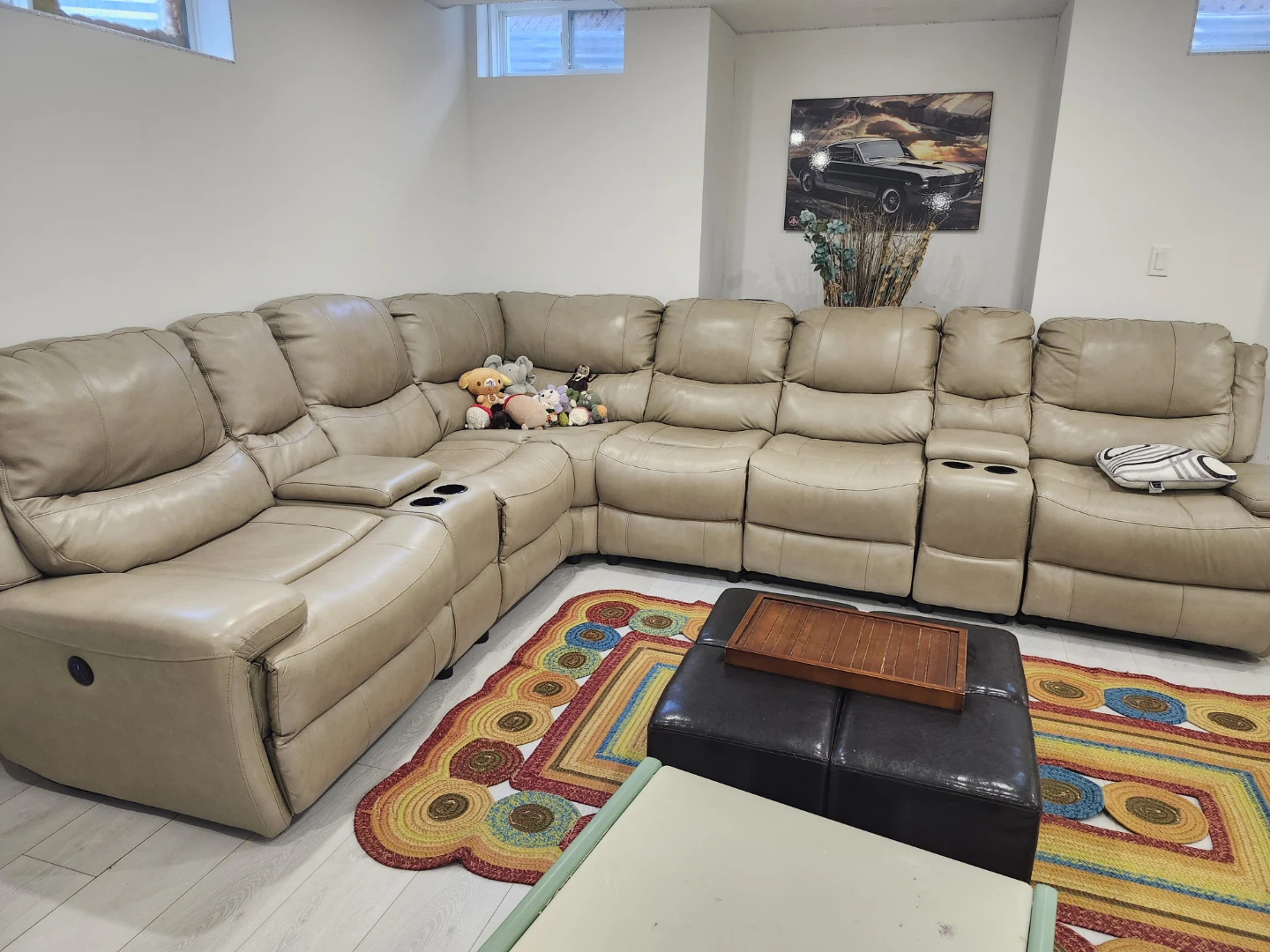 Large Sectional Recliner Sofa