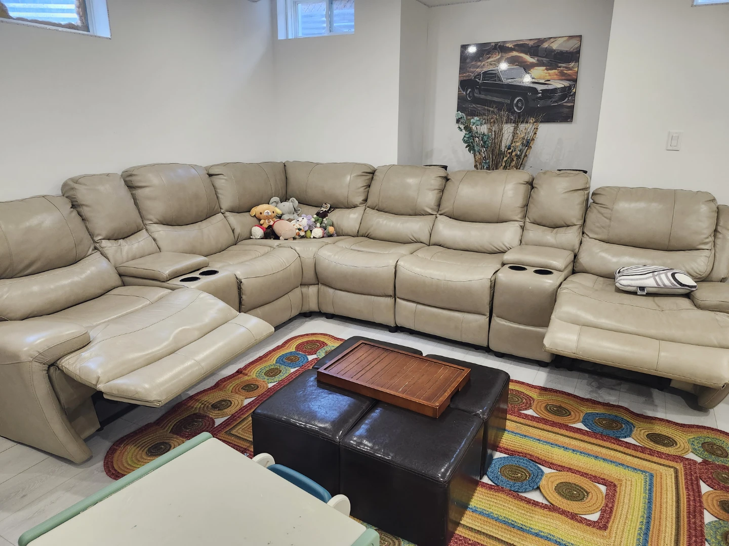 Large Sectional Recliner Sofa - photo 2