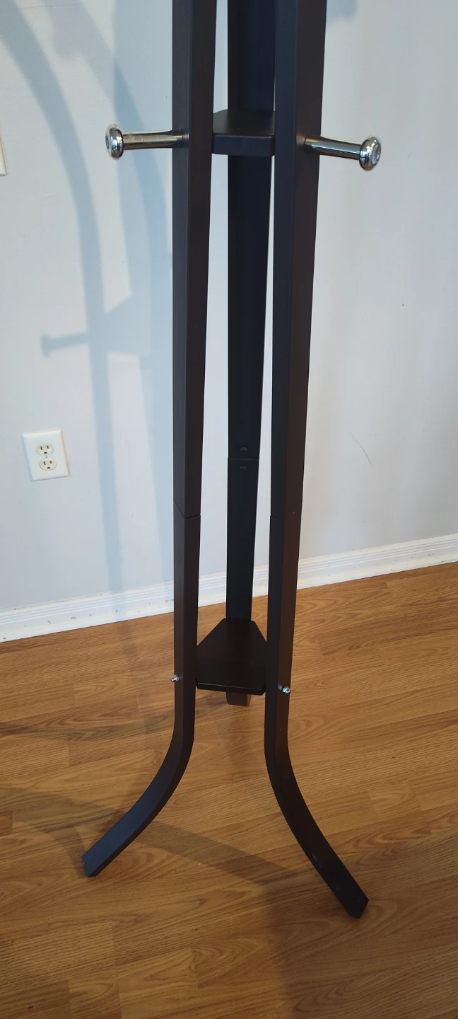 Metal Freestanding Coat Rack with 9 Hooks - Dark Brown - photo 3