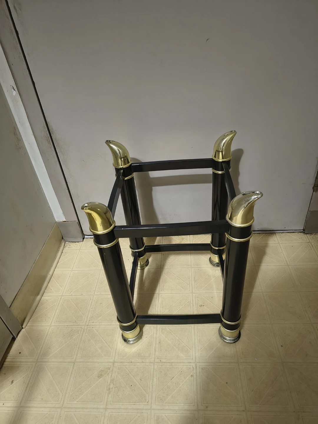 Black and Gold Table Base
