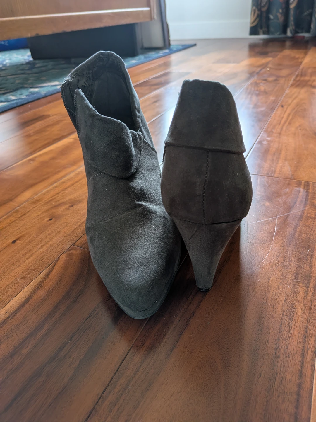 Clarks Black Suede Ankle Boots - photo 2