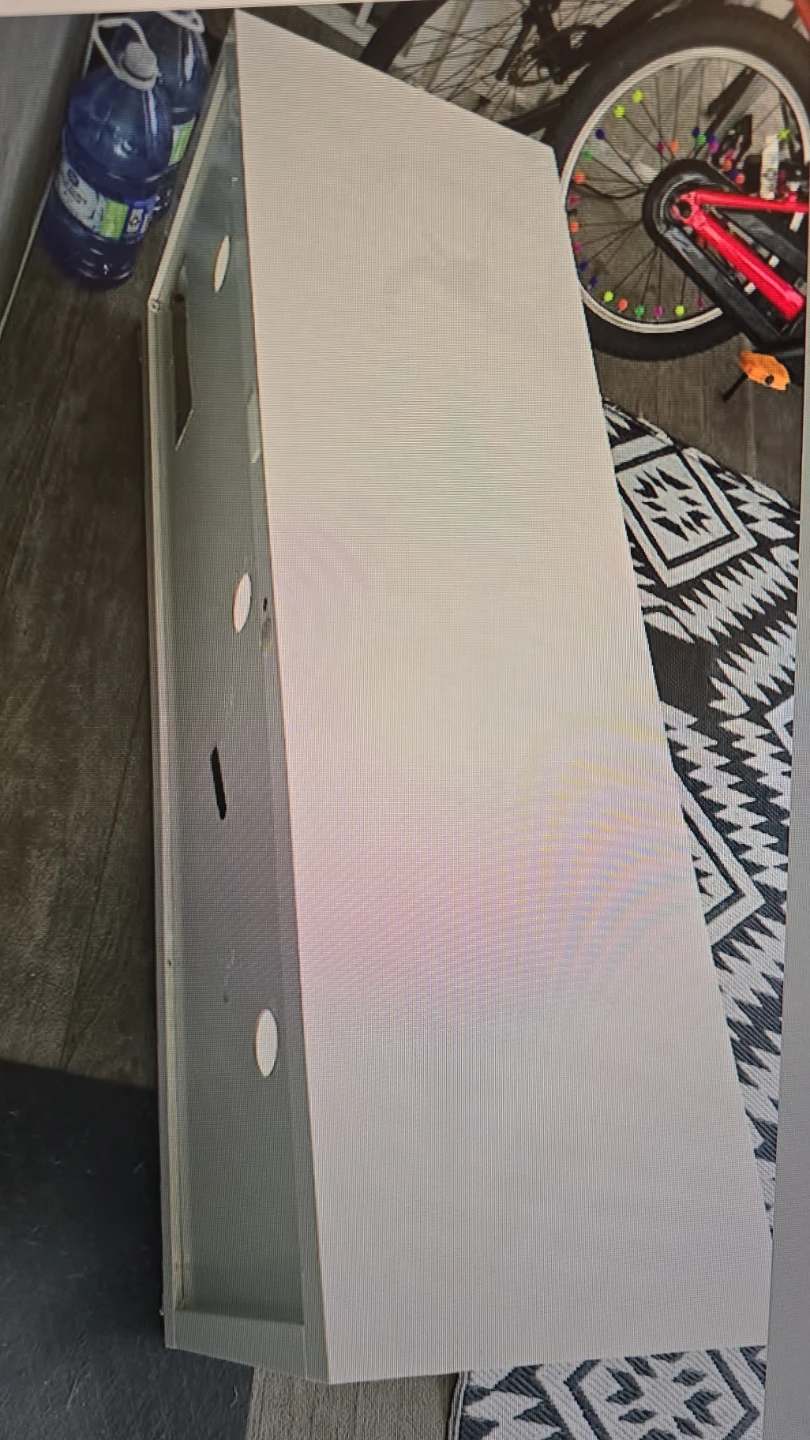 White Designer TV Stand with 3 Drawers