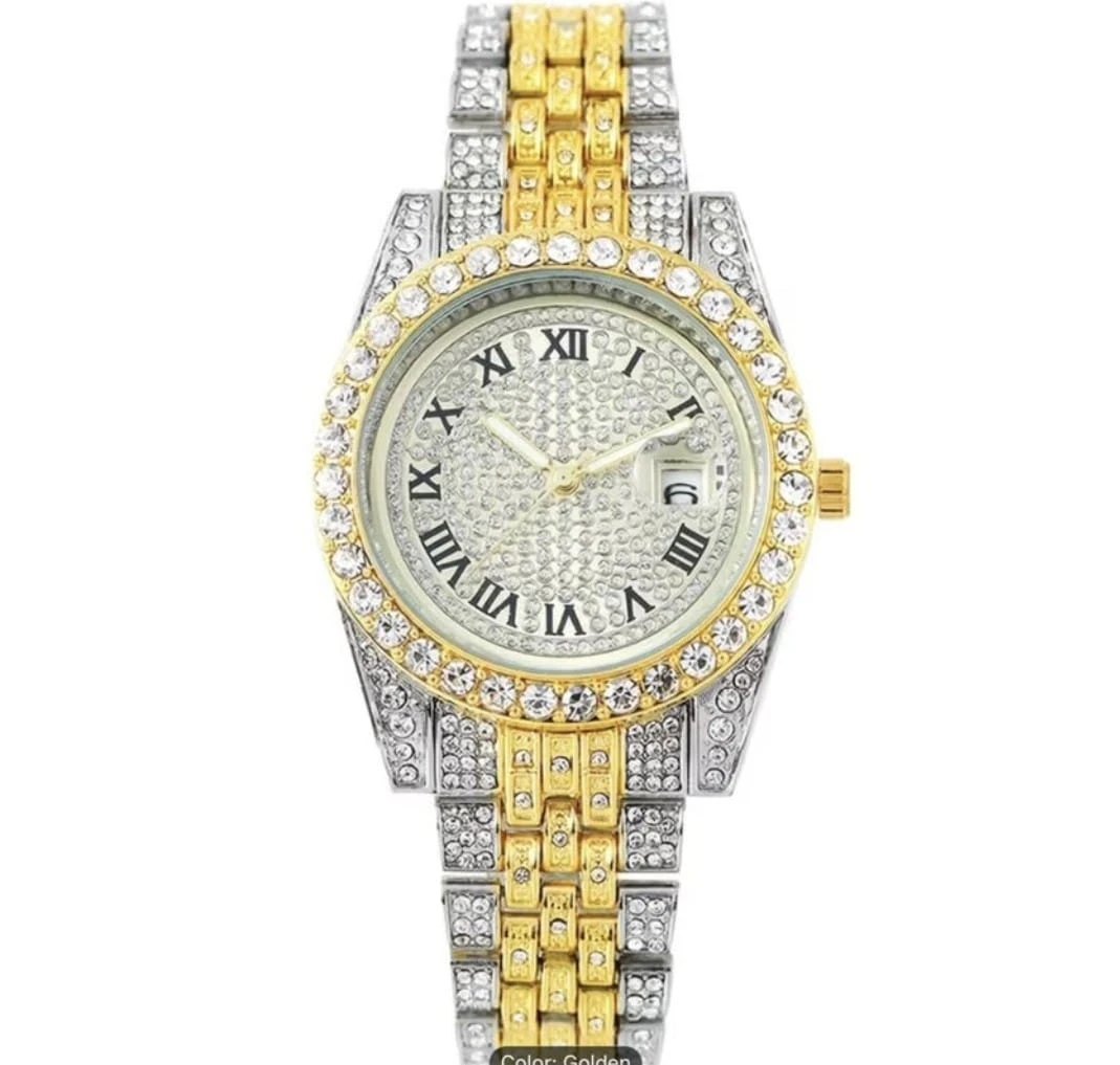 Two-Tone Diamond Accent Watch - photo 2