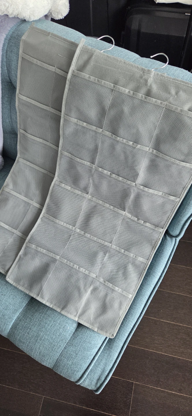 Grey Over-the-Door Hanging Organizer with 40 Pockets