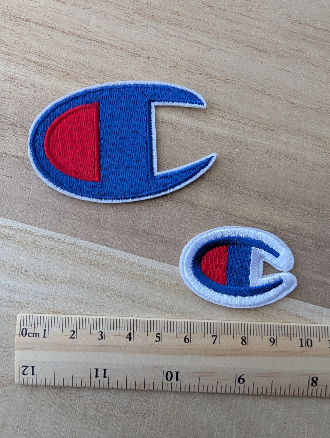 Iron on Champion Patches (Set of 2) embroidered patches new