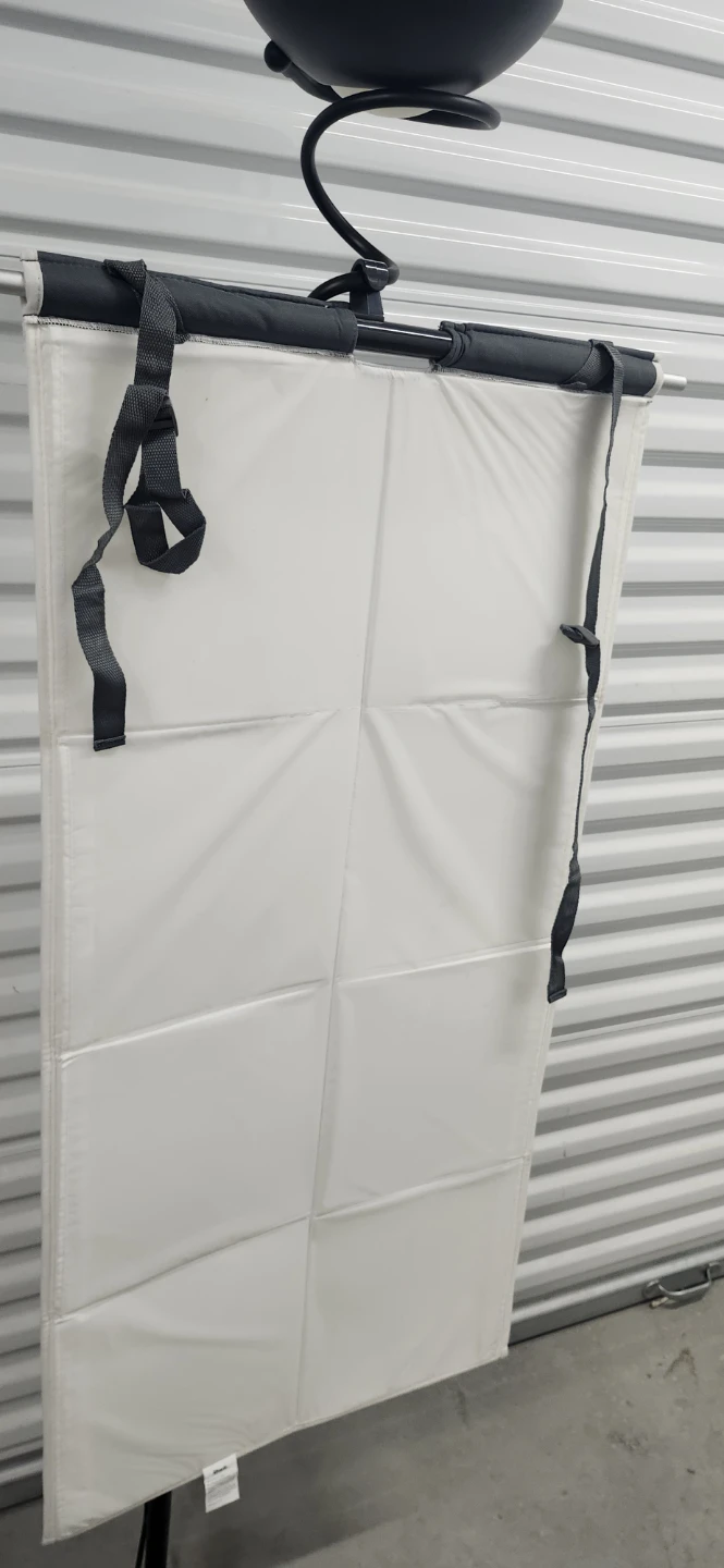 Shark ironing board for hug up to the door