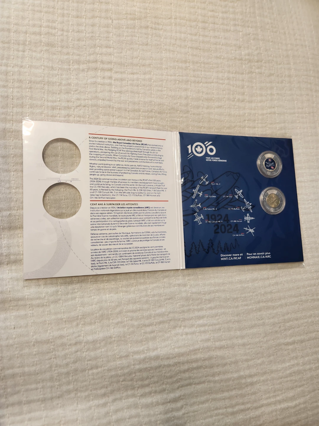 2024 Royal Canadian Air Force 100th Anniversary Coin Set - photo 3