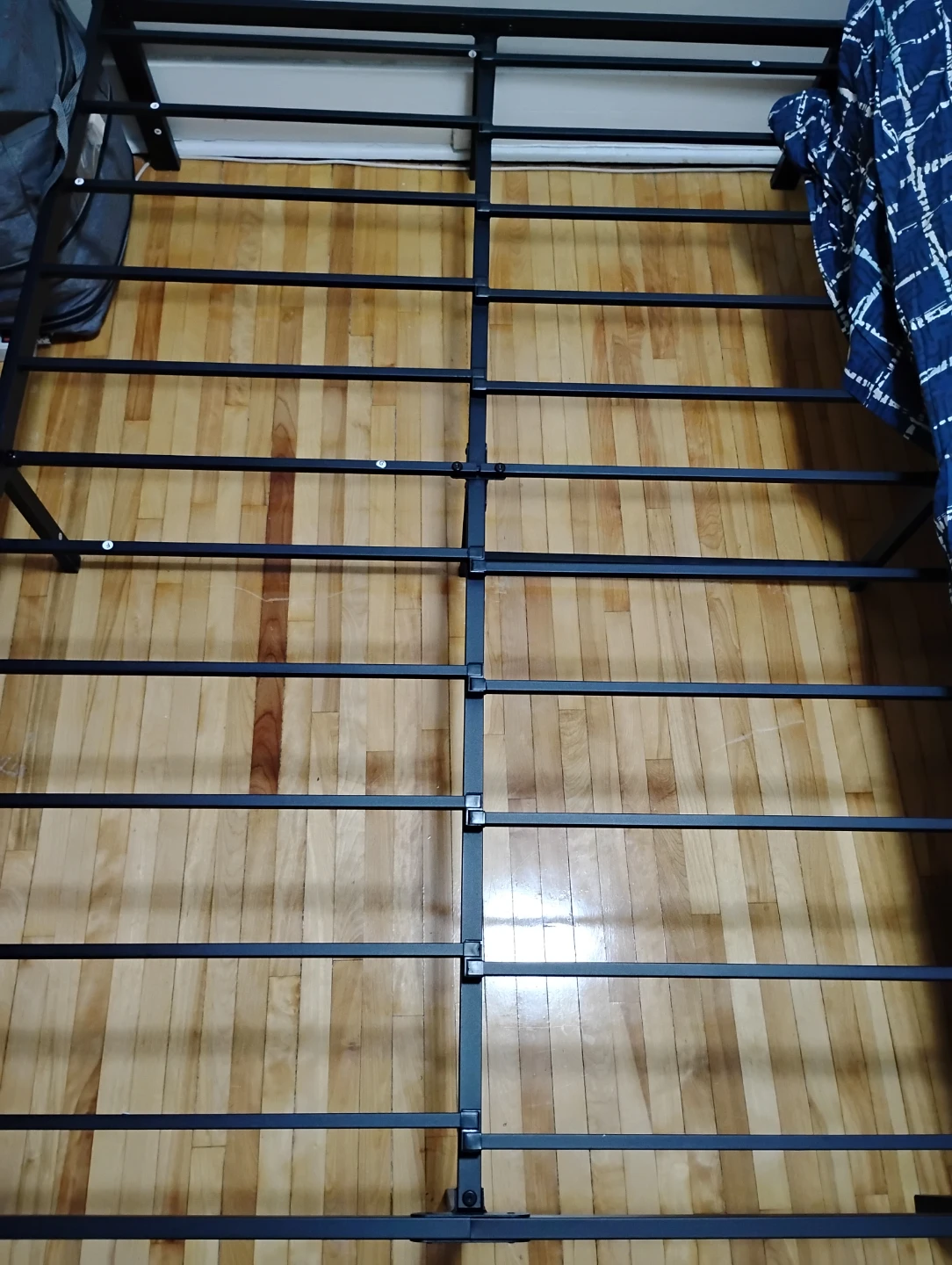 Black Metal Bed Frame - Queen Size