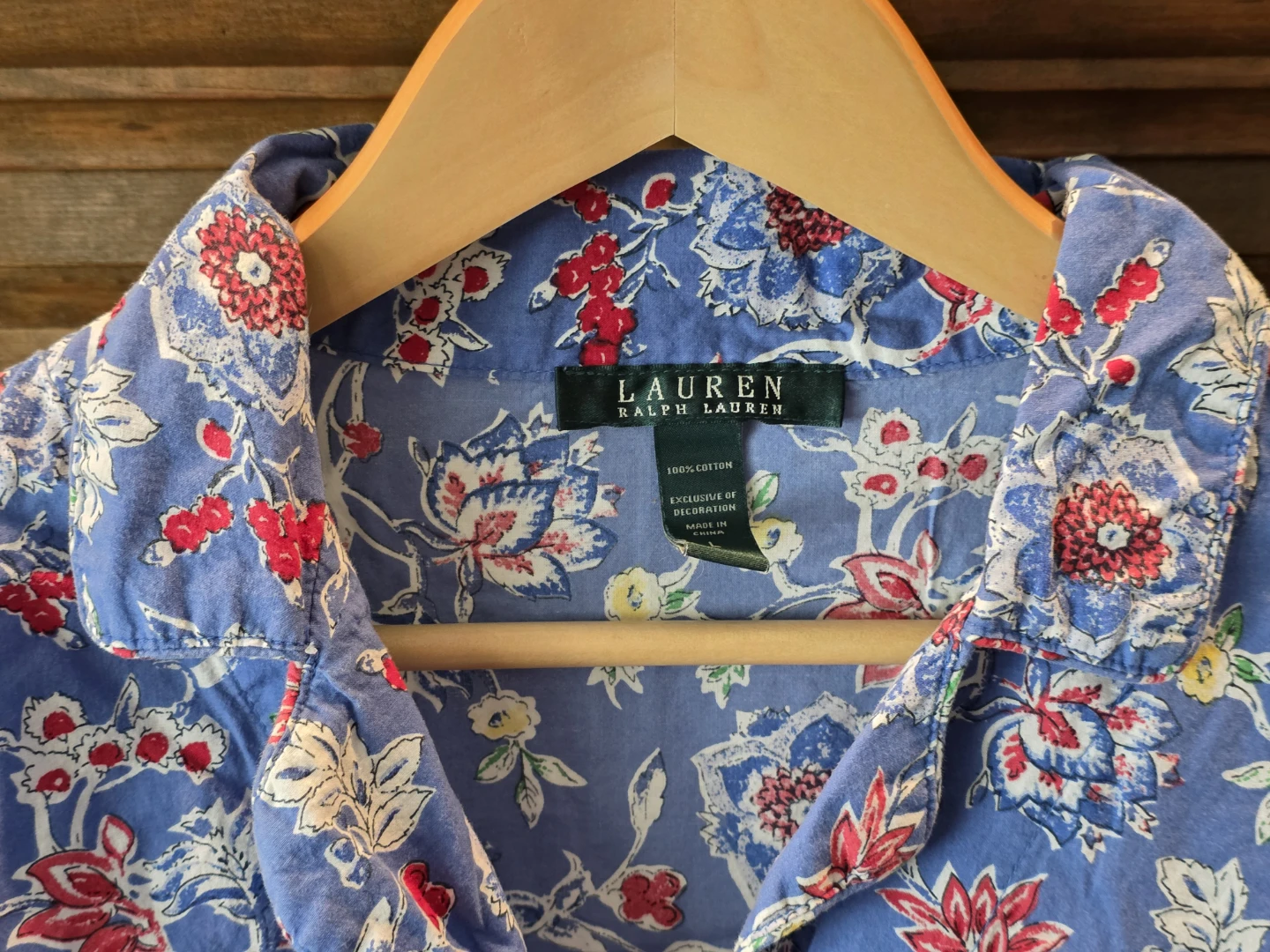 Lauren Ralph Lauren Blue Floral Button-Up Shirt - photo 2