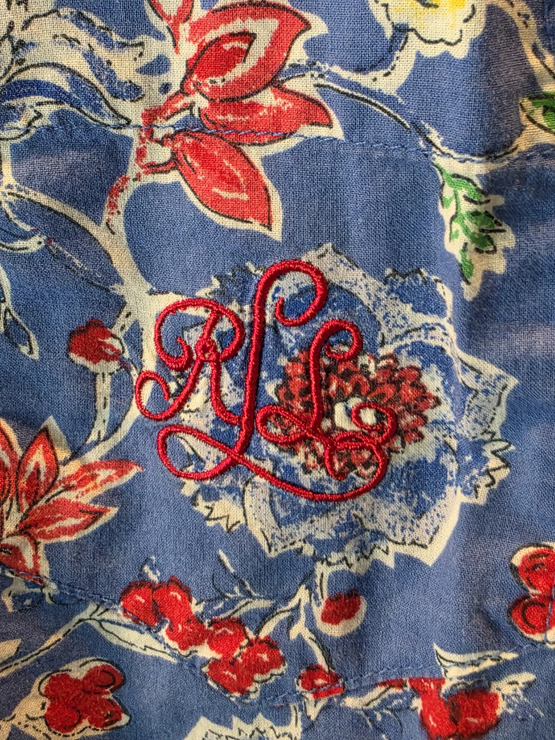 Lauren Ralph Lauren Blue Floral Button-Up Shirt - photo 3