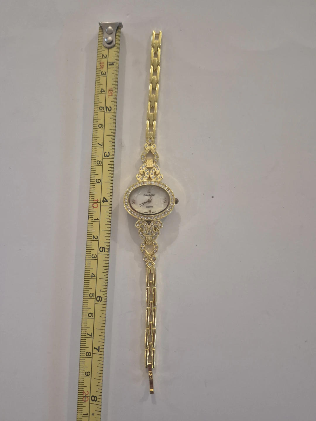 Cote d'Azur Women's Gold Tone Crystal Watch