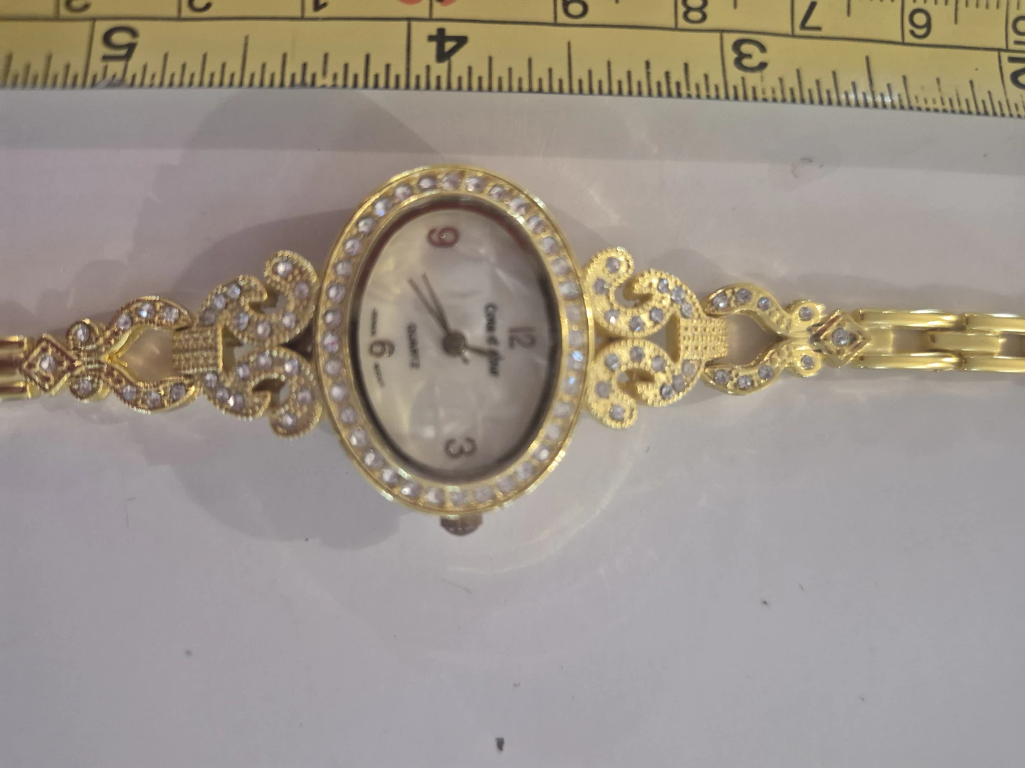 Cote d'Azur Women's Gold Tone Crystal Watch - photo 2