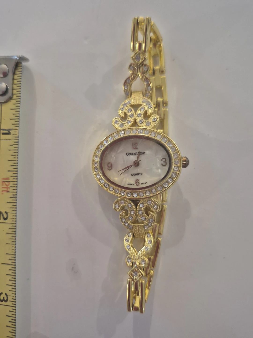 Cote d'Azur Women's Gold Tone Crystal Watch - photo 3