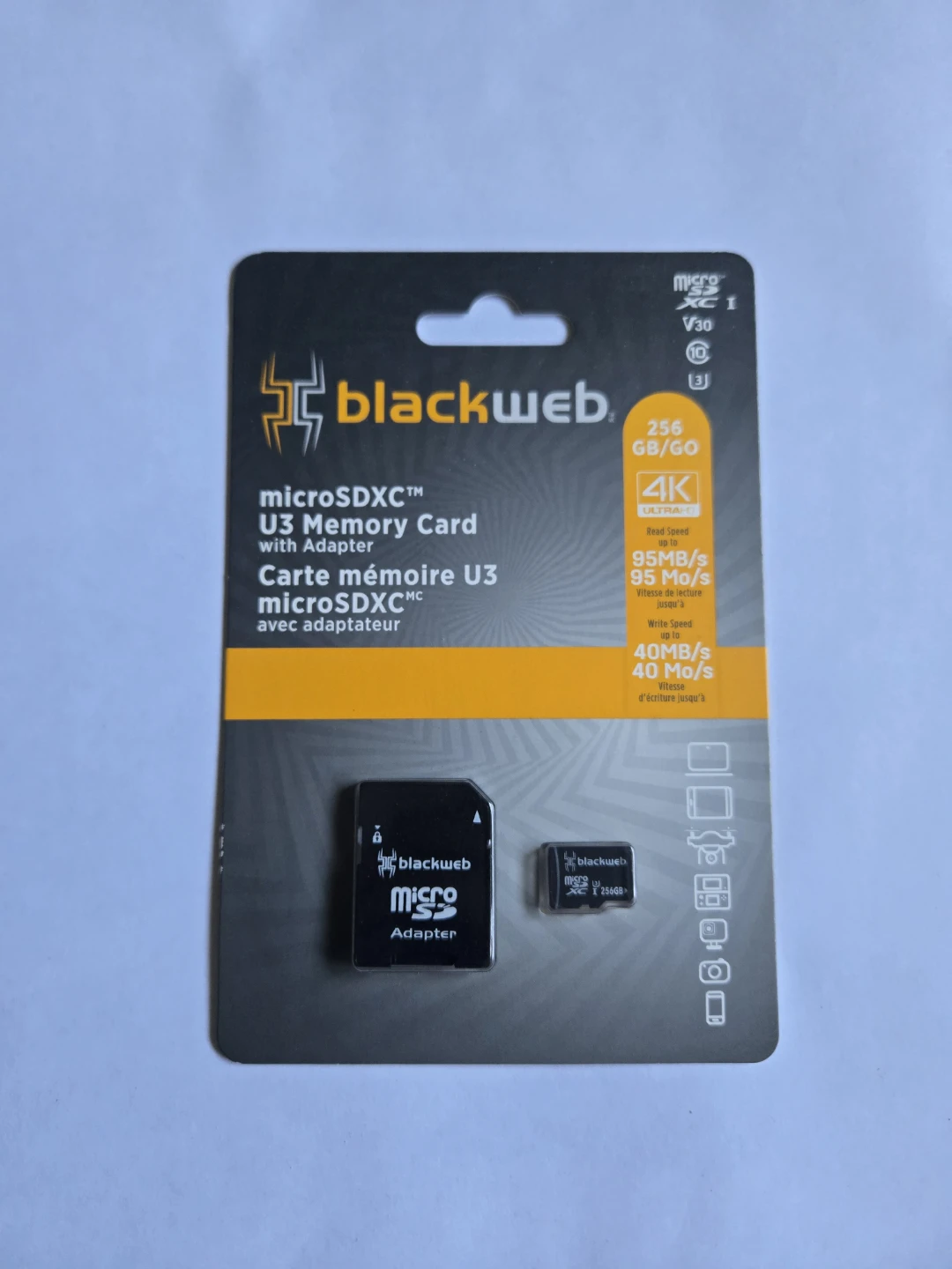 Blackweb 256 GB MicroSDXC U3 Memory Card - Brand New