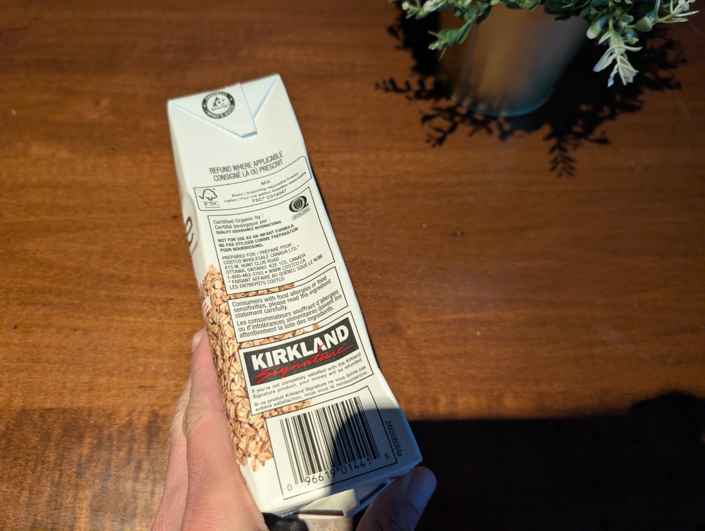 Kirkland Signature Oat Avoine Beverage 946mL - photo 2