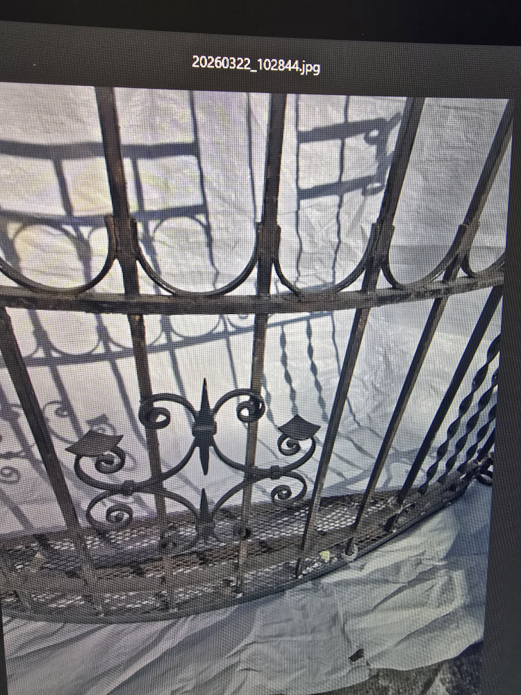 Custom One-of-a-Kind Recycled Wrought Iron Juliet Balcony - photo 3