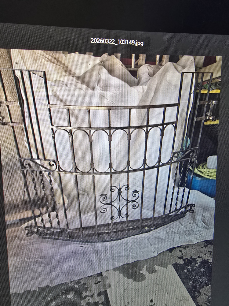 Custom One-of-a-Kind Recycled Wrought Iron Juliet Balcony - photo 5