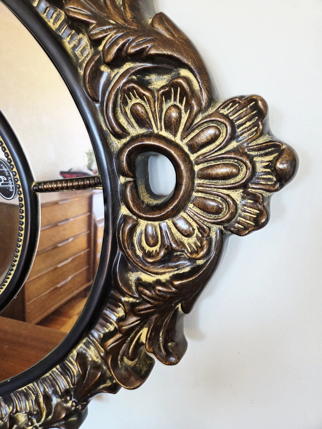 Brand New XL Ornate Decorative Oval Wall Mirror - photo 3