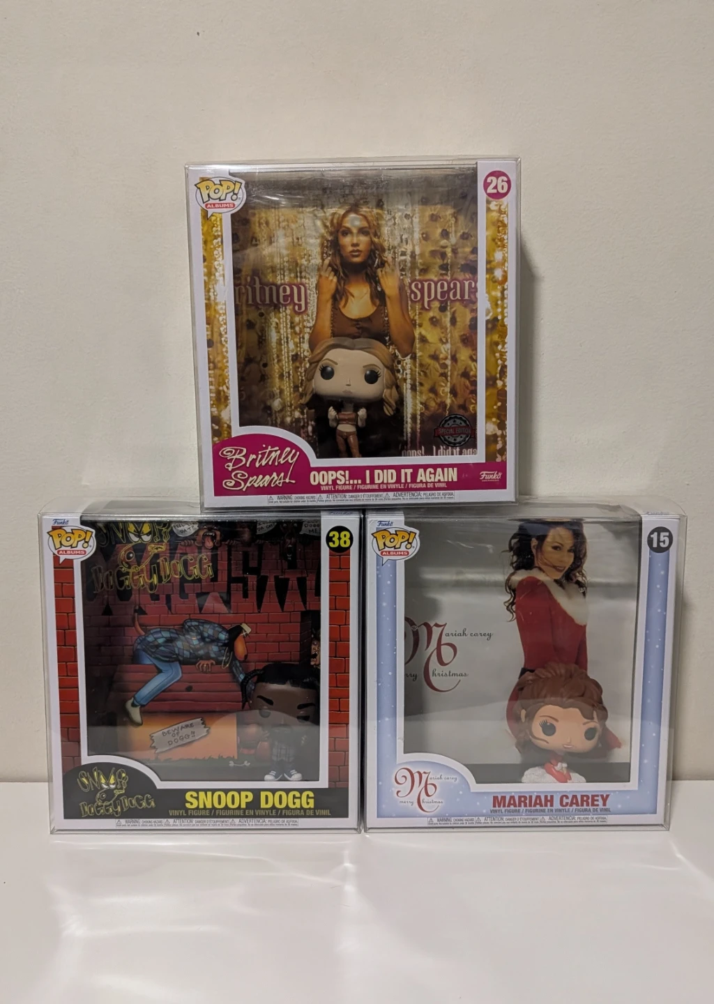 Funko Pop! Albums Britney Spears, Snoop Dogg, Mariah Carey