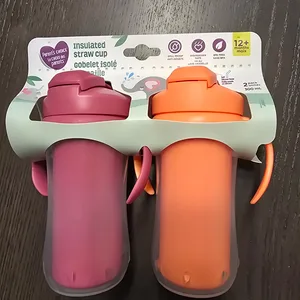 Parents Choice Insulated Straw Cups - 2 Pack