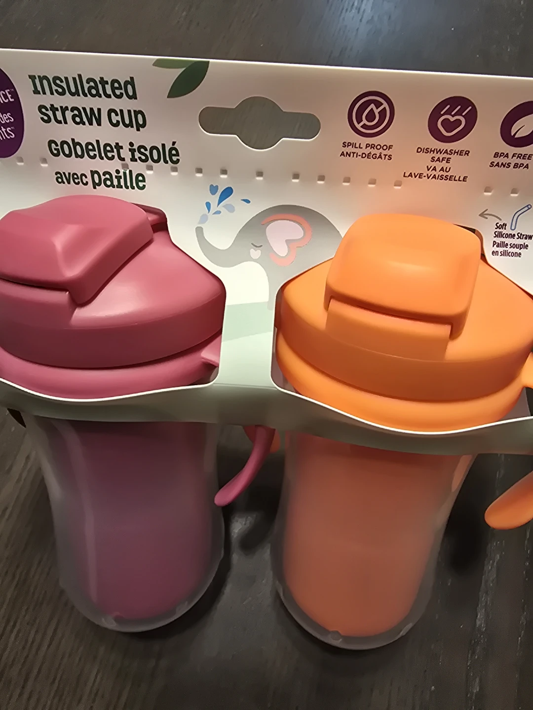 Parents Choice Insulated Straw Cups - 2 Pack - photo 3