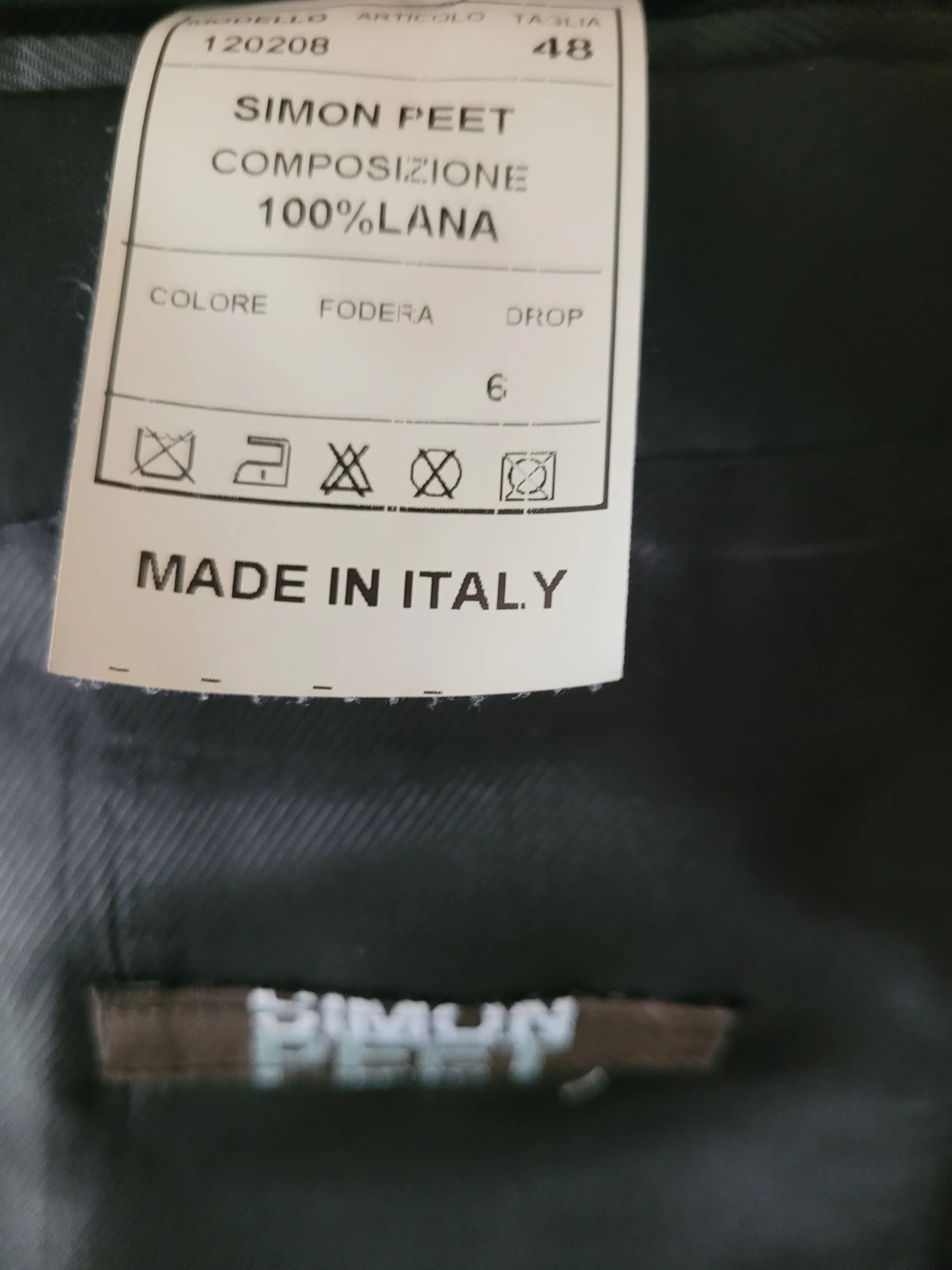 Simon Peet Wool Suit - Size 48 - photo 3