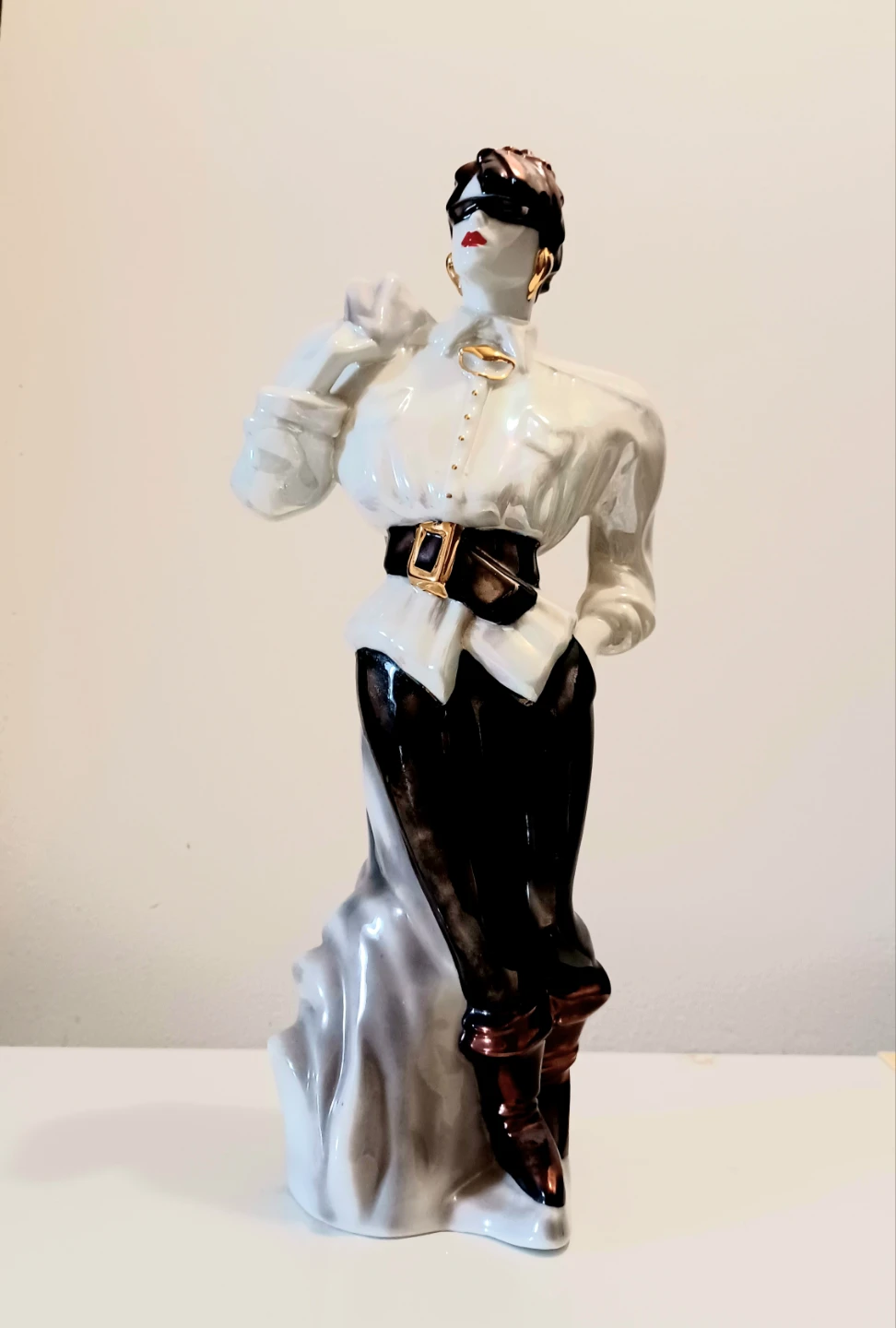 Unique Tall Handmade Axia Porcelain Statue
