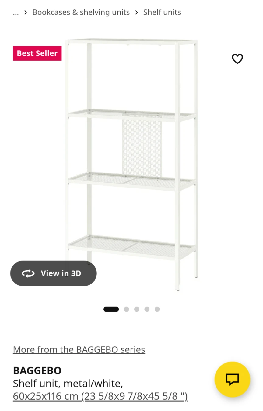 Ikea Baggebo bookshelves