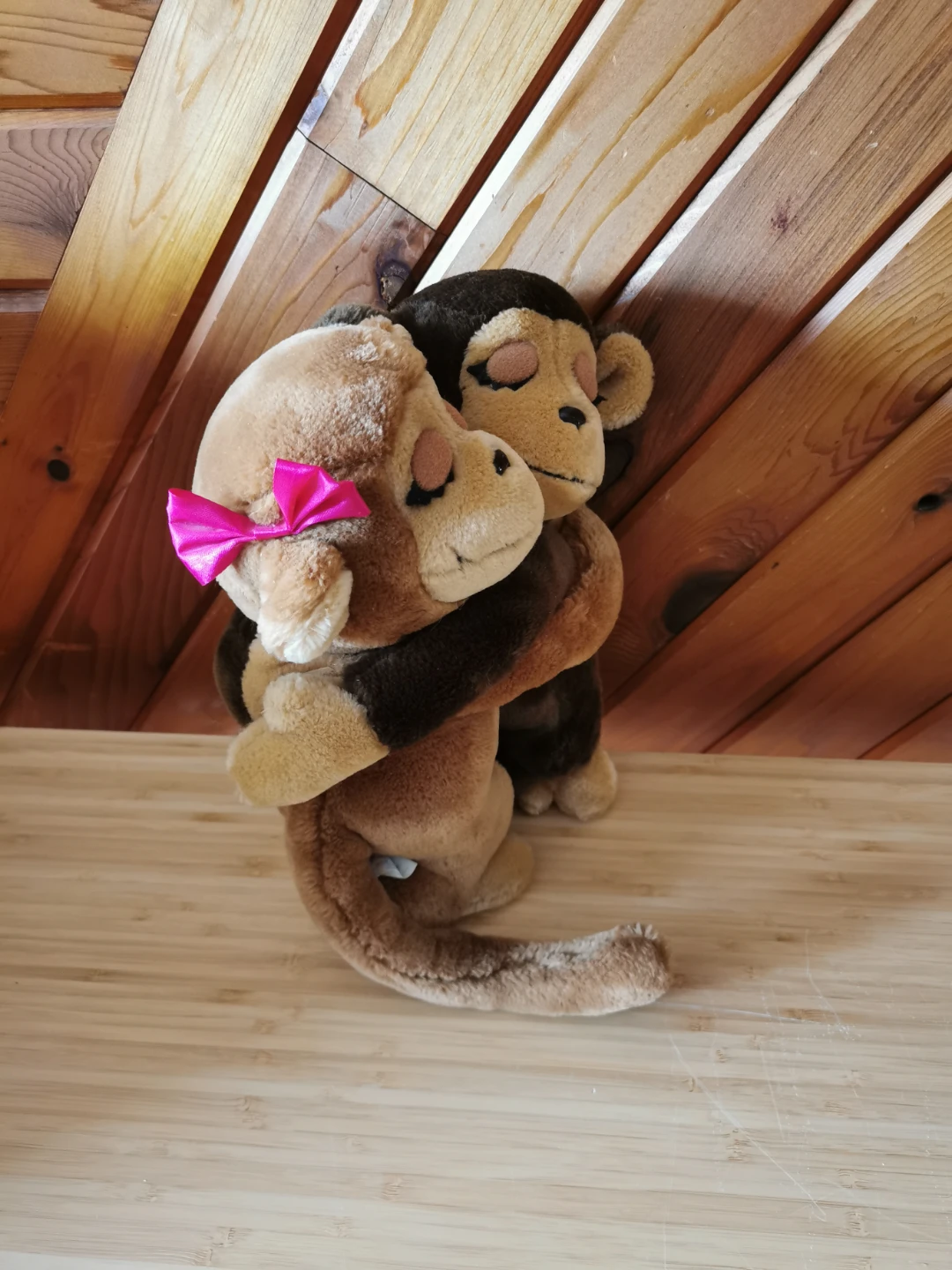 Vintage Dakin 1975 Hugging Monkeys Plush Pair - photo 5