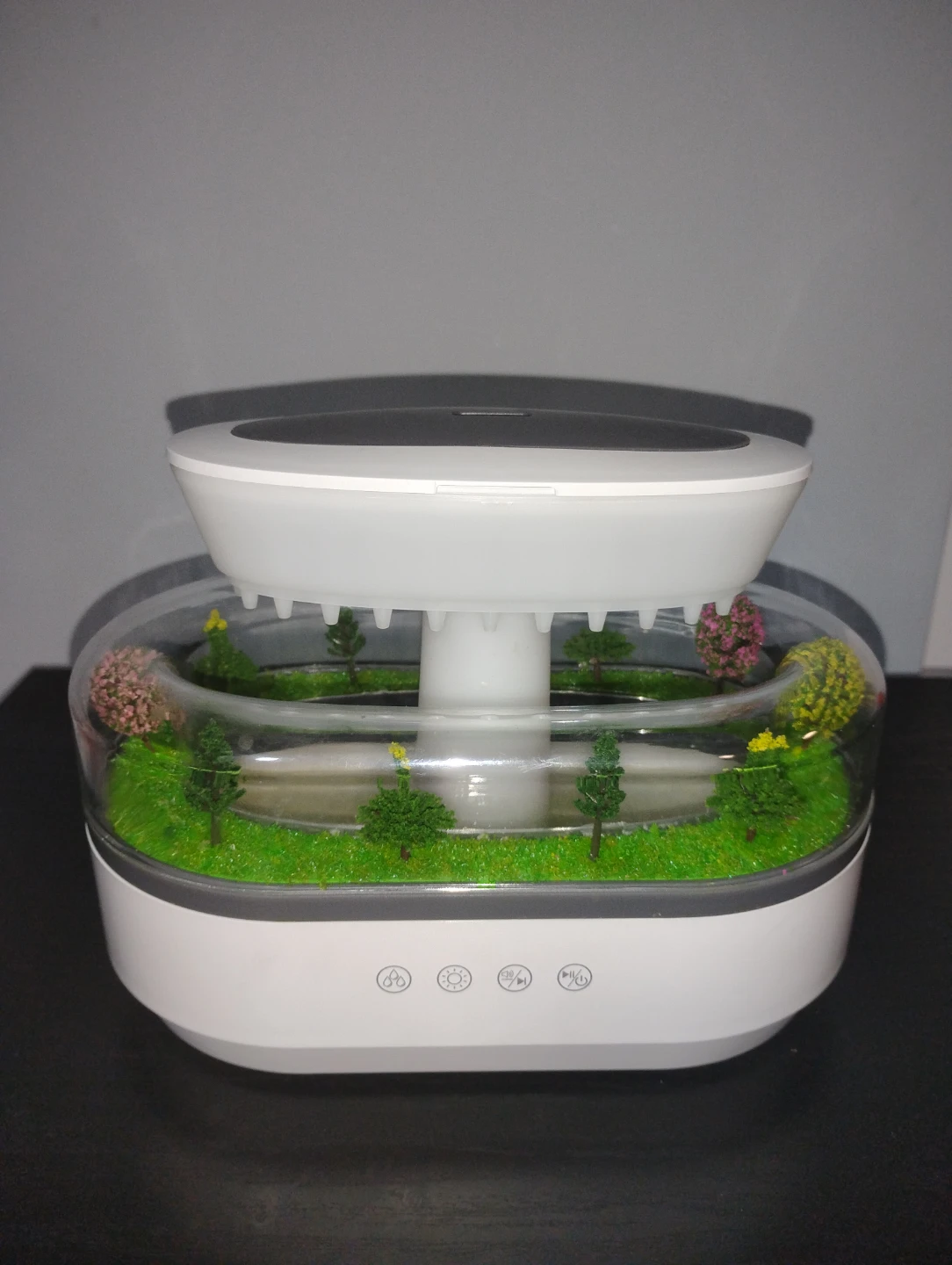 Miniature Desktop Water Fountain with LED Light