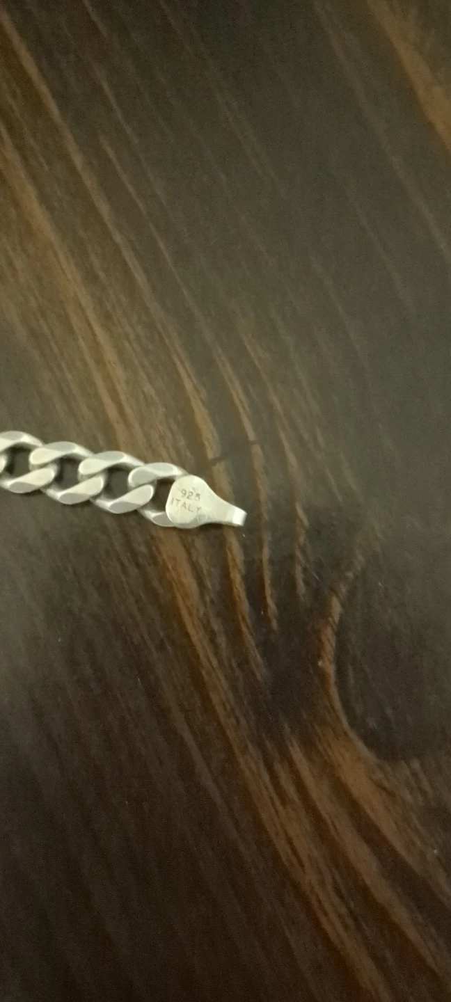 Sterling Silver (925) Men's Curb Link Bracelet - photo 3