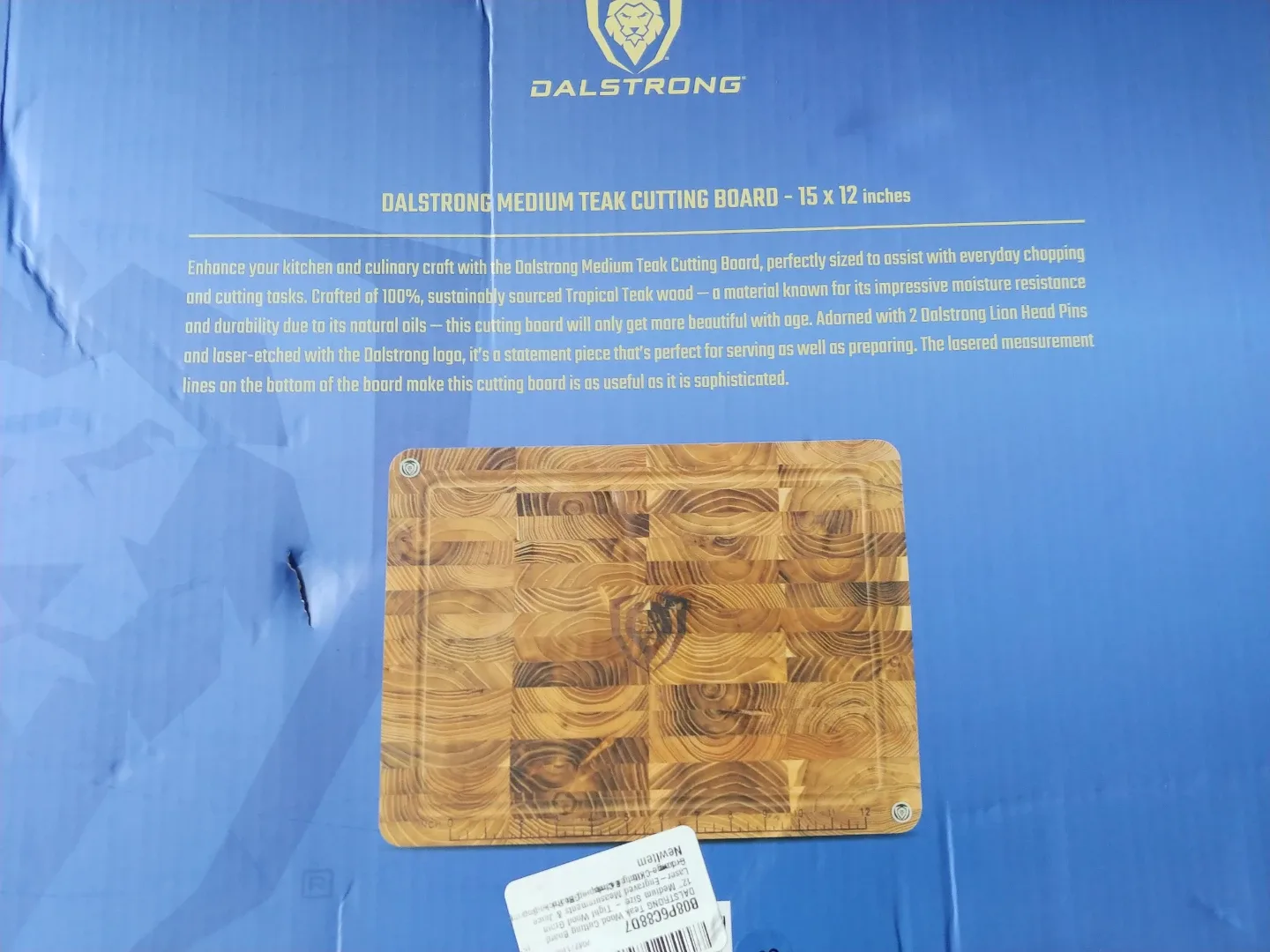 Dalstrong Medium Teak Cutting Board - 15 x 12 inches - photo 3