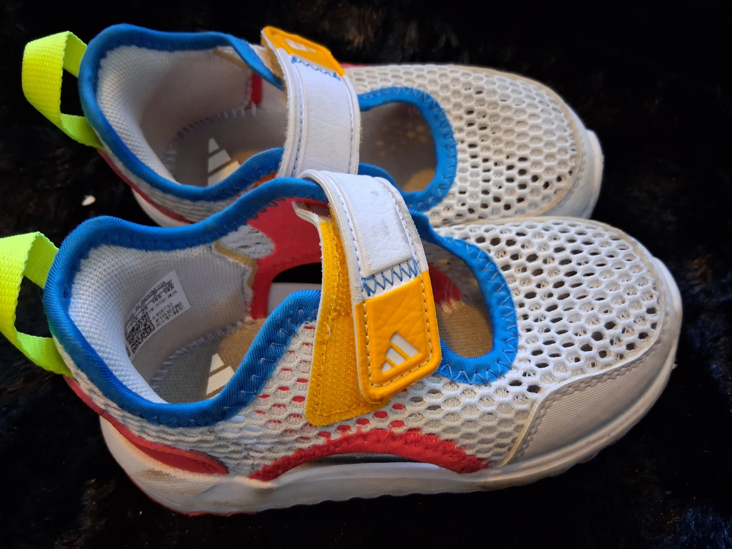 Adidas Kids Water Shoes Sandals White Pink Blue Yellow Size 8K