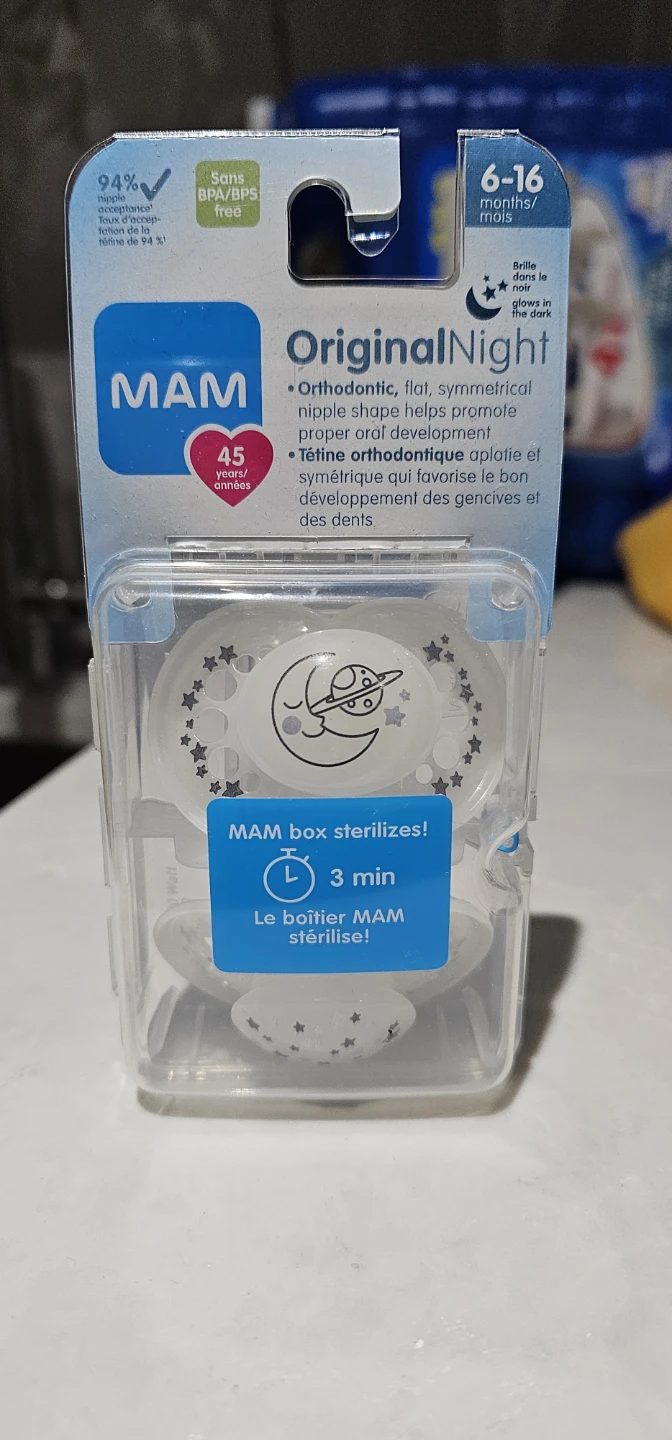 MAM Original Night Pacifiers 6-16 Months Glow in the Dark