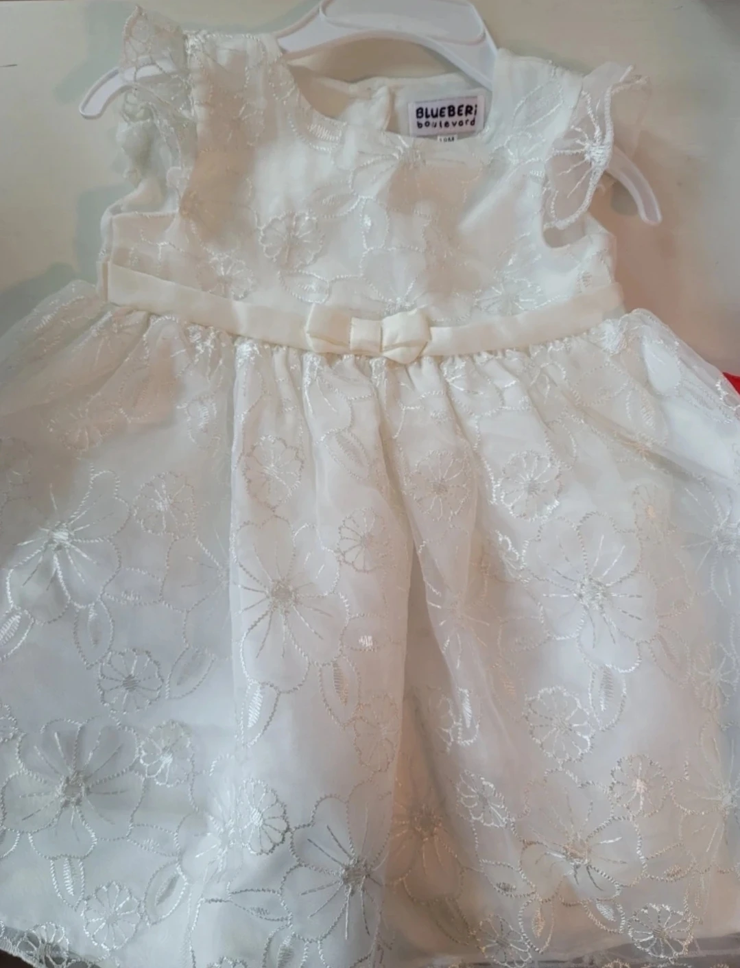 Blueberry Boulevard White Lace Dress 18M
