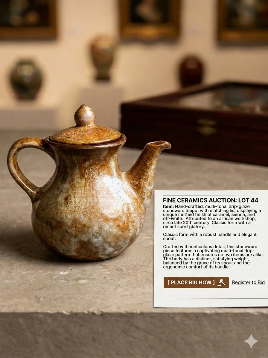 MINT Vintage Beauceware Canada "Rustique" Stoneware Teapot