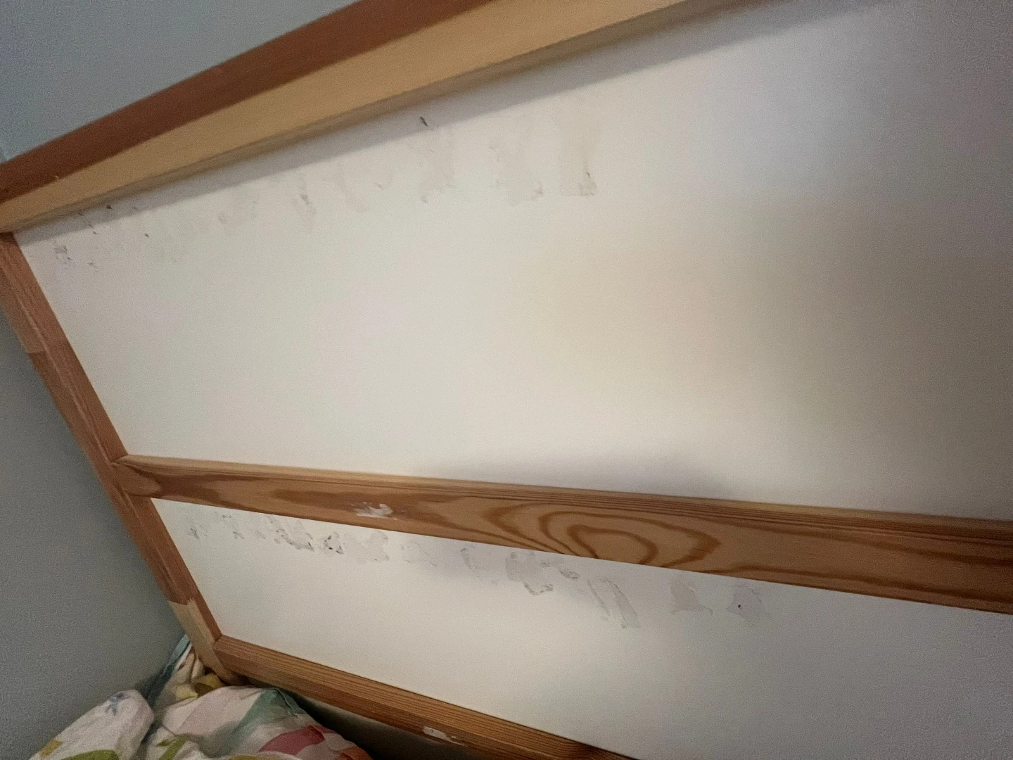 Wood and White Toddler Bed Frame - photo 2