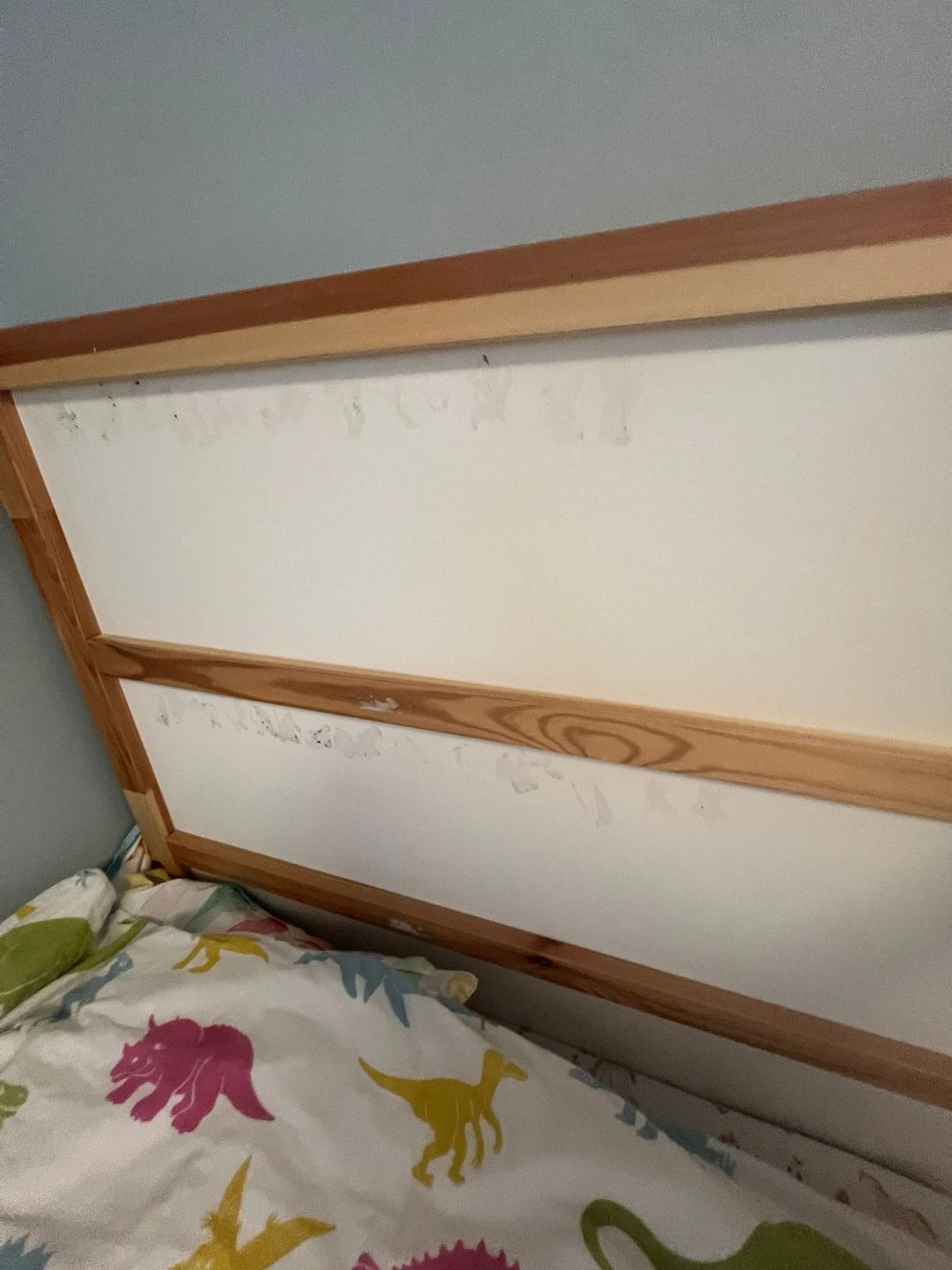 Wood and White Toddler Bed Frame - photo 3