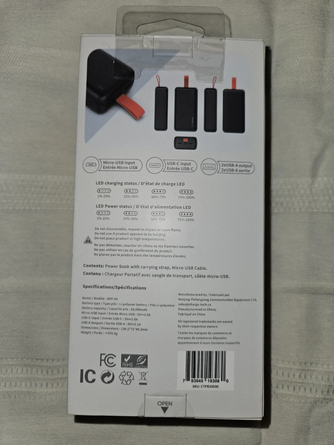 CHARGE TECH 30,000mAh Power Bank - photo 2