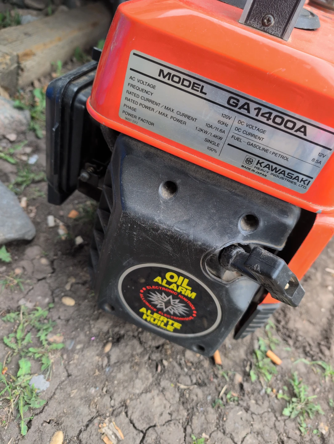 Kawasaki GA1400A Portable Generator - photo 3