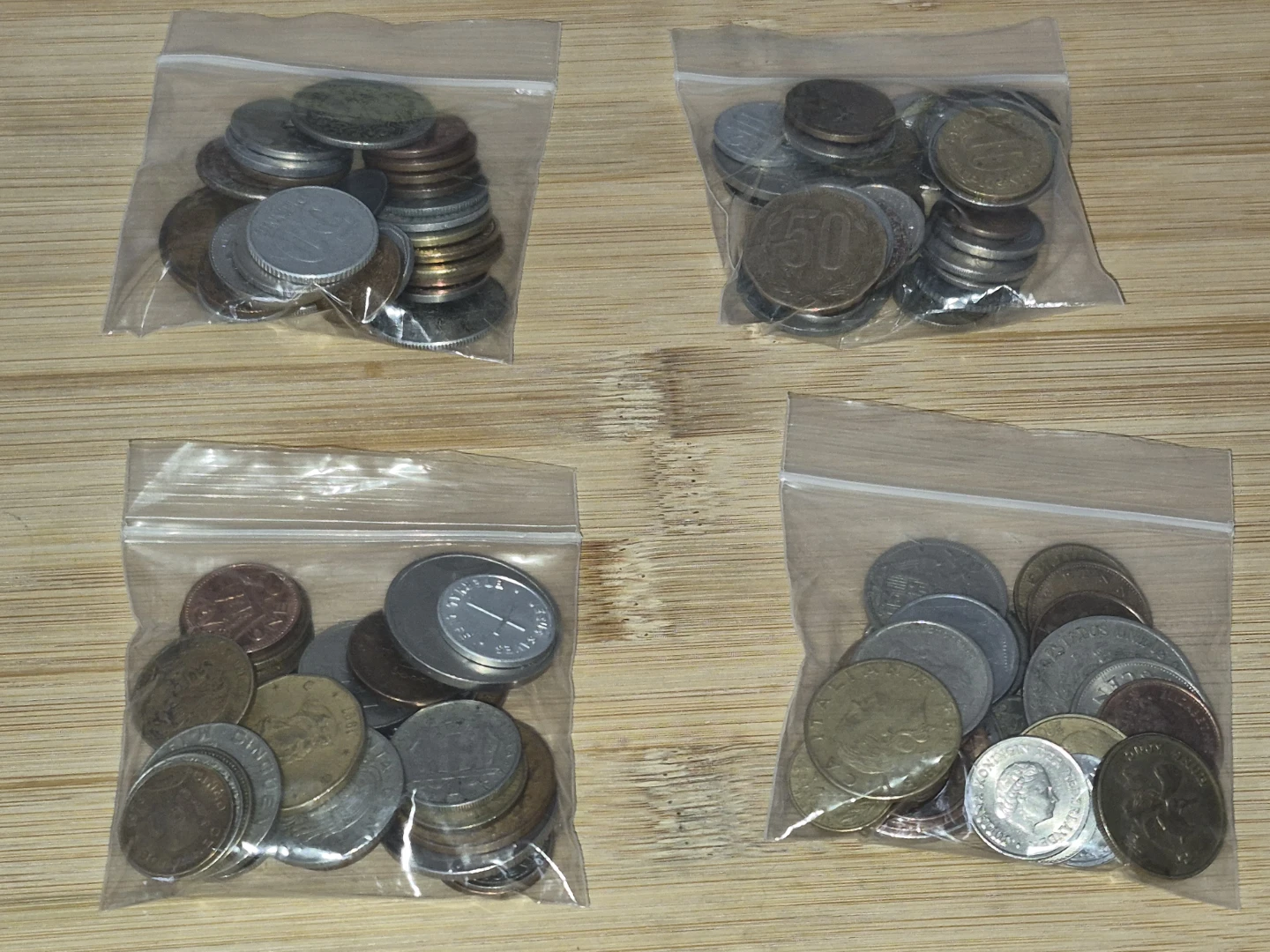 Assorted Coin Collection in Bags