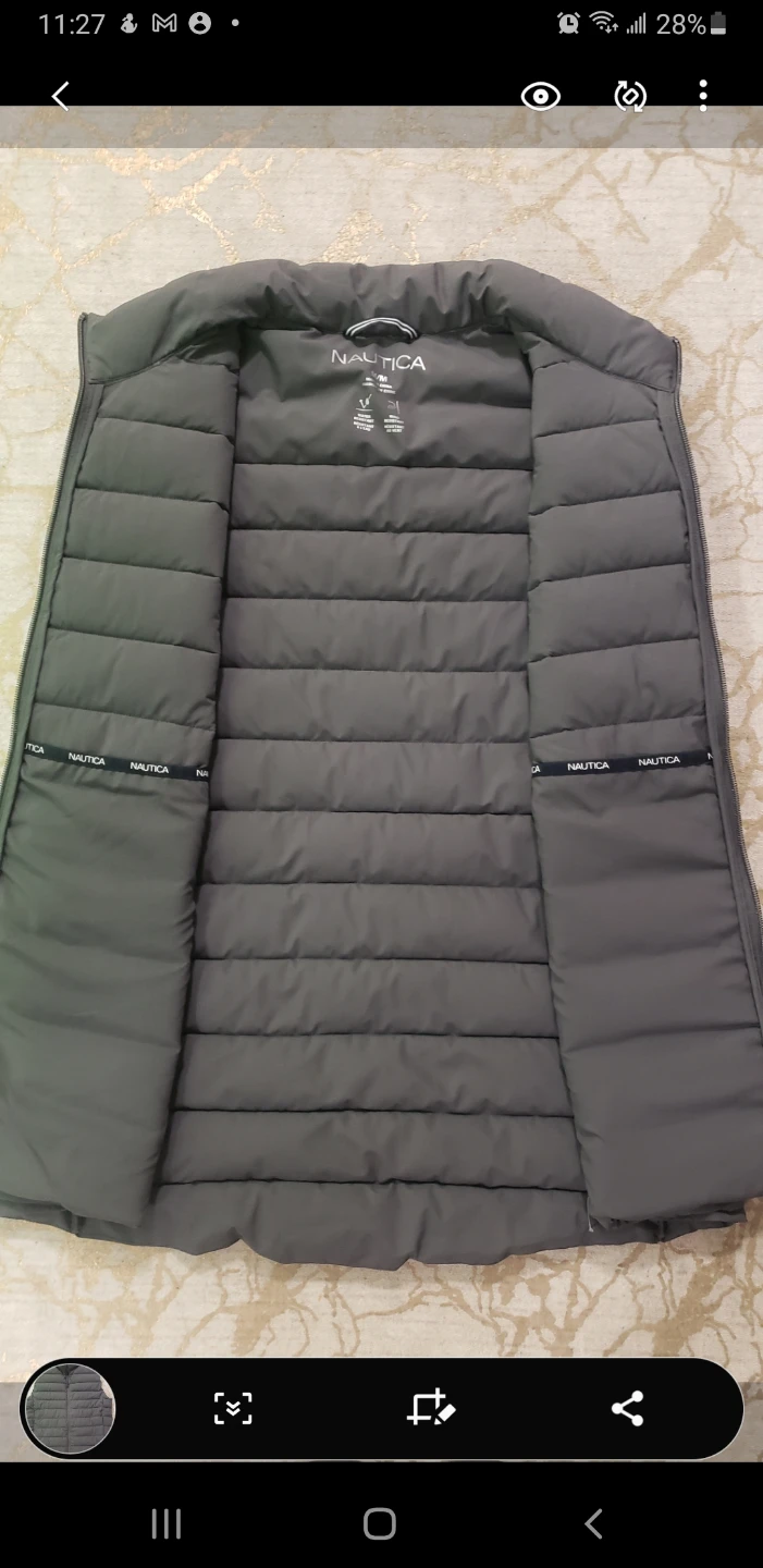 Brand new Nautica Mens Gray Vest Size M - photo 2