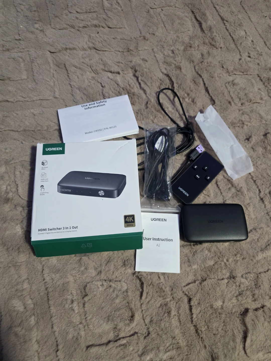 UGREEN HDMI Switcher 3 In 1 Out 4K - photo 5