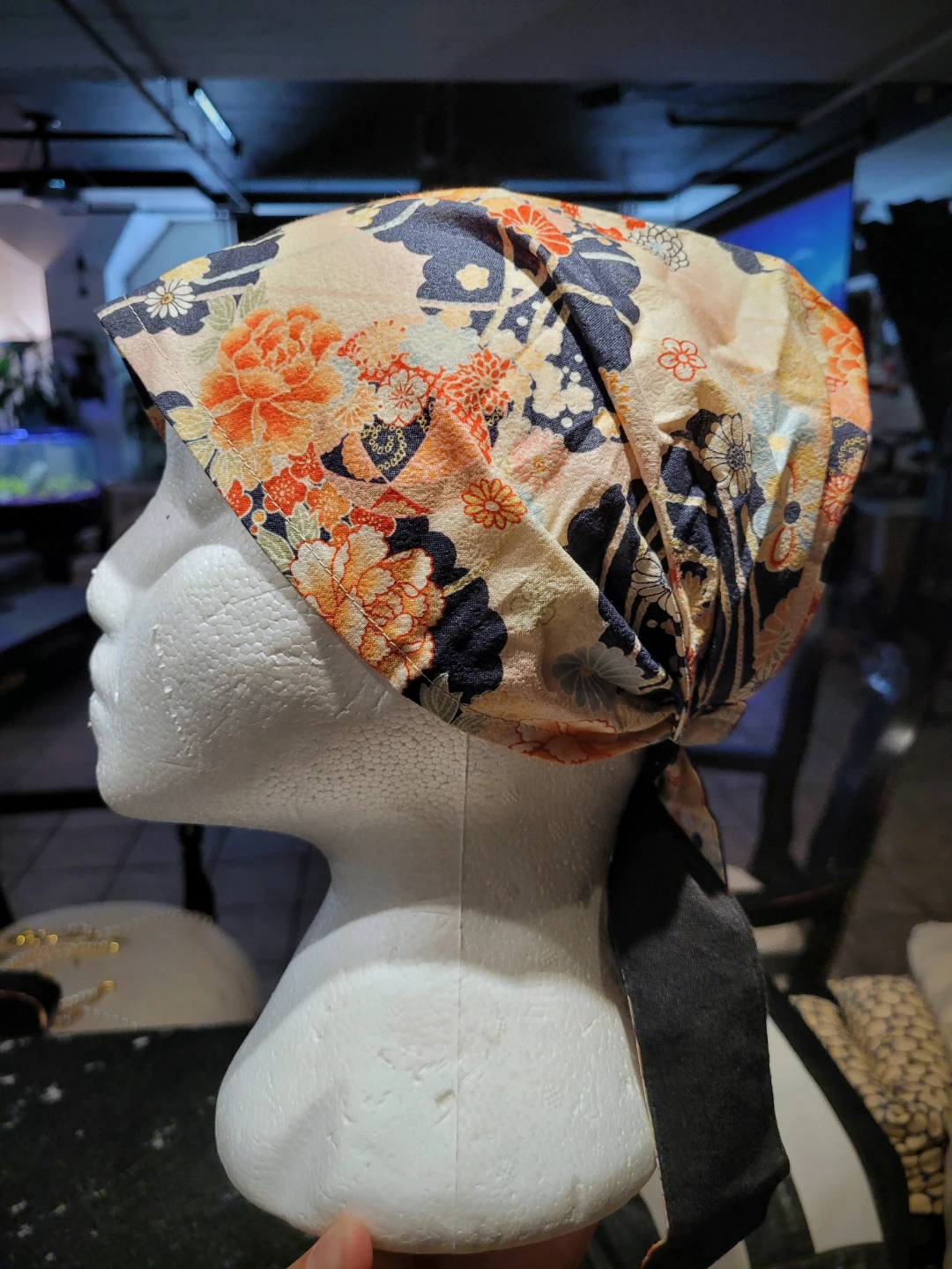 Hand sewn hair cap