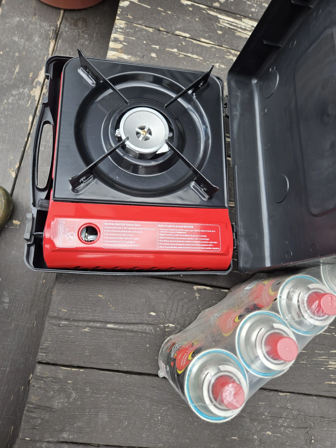 Maxsun Portable Butane Stove with 4 Fuel Canisters - photo 5