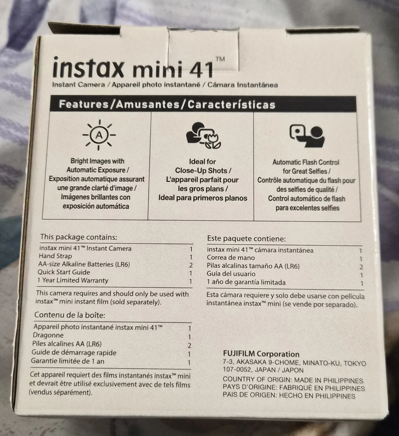 Fujifilm Instax Mini 41 Instant Camera - Black - photo 5