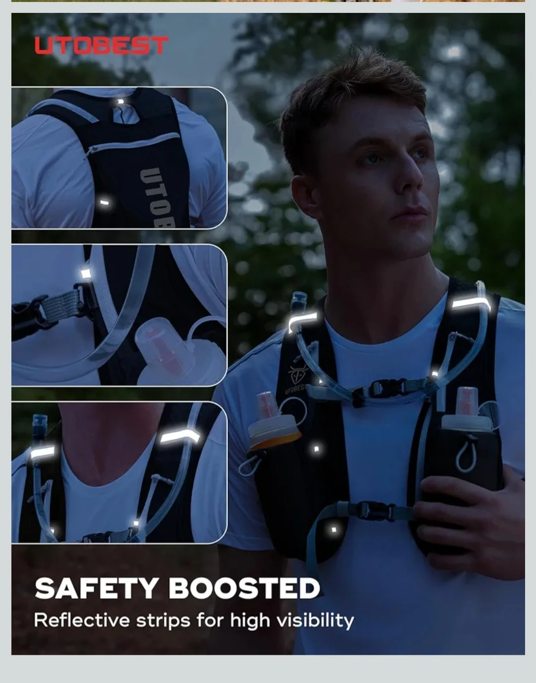 NEW Running Vest Jogging, 5L Hydration Backpack - photo 3